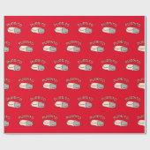 Cadeau Papier d'enveloppement de chats amusant - PURRITO (Plat)