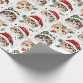 Cadeau Papier d'enveloppement de chats de Noël (Coin)