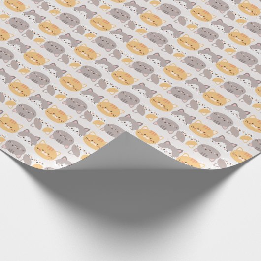 Cadeau Papier d'enveloppement de chats mignon (Coin)
