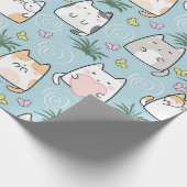 Cadeau Papier d'enveloppement de chats mignonnes - Chats  (Coin)