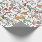 Cadeau Papier d'enveloppement de chats mignons (Coin)