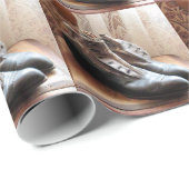 Cadeau Papier d'enveloppement de chaussures vintages (Coin rond)