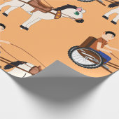 Cadeau Papier D'Enveloppement De Cheval Et De Buggy