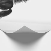 Cadeau Papier d'enveloppement de Cheval sauvage noir avec (Coin)