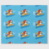 Cadeau Papier d'enveloppement de chien de chiot (Plat)