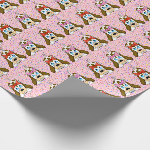 Cadeau Papier d'enveloppement de chien mou