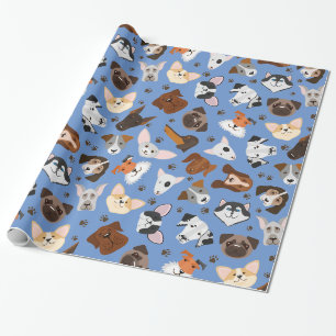 Cadeau Papier d'enveloppement de chiens