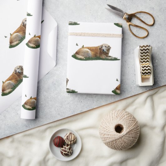 Cadeau Papier d'enveloppement de chiens de races mixtes d (Artisanat)