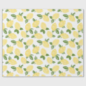 Cadeau Papier d'enveloppement de citron (Plat)