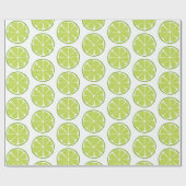 Cadeau Papier d'enveloppement de citron vert (Plat)