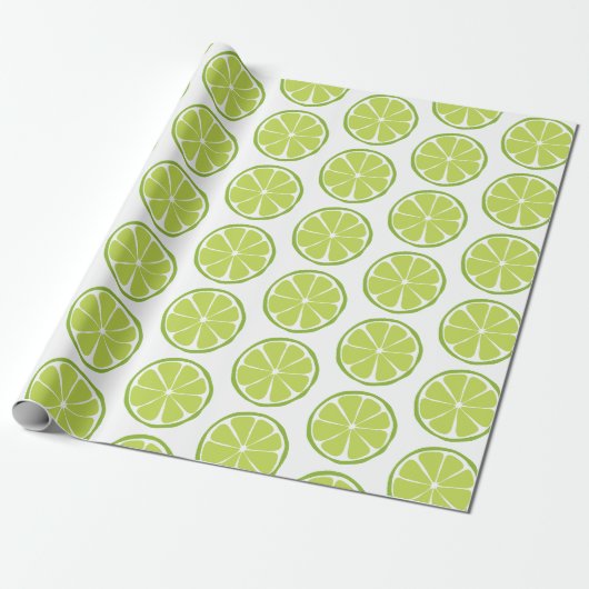 Cadeau Papier d'enveloppement de citron vert (Déroulé)