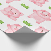 Cadeau Papier d'enveloppement de cochon à l'aquarelle (Coin)