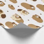 Cadeau Papier d'enveloppement de cochons de Guinée mignon (Coin)