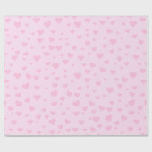 Cadeau Papier d'enveloppement de coeur rose (Plat)