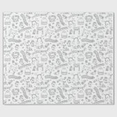 Cadeau Papier d'enveloppement de coloriage (Plat)