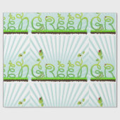 Cadeau Papier d'enveloppement de concept vert (Plat)