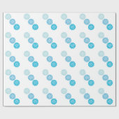 Cadeau Papier d'enveloppement de conception bleue (Plat)