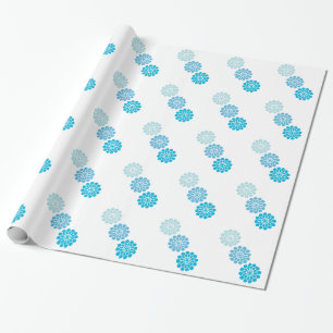 Cadeau Papier d'enveloppement de conception bleue