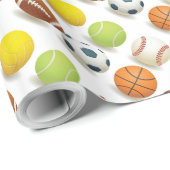 Cadeau Papier d'enveloppement de conception de boules de  (Coin rond)