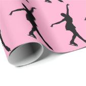 Cadeau Papier d'enveloppement de conception de patinage s (Coin rond)