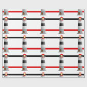 Cadeau Papier d'enveloppement de conception de phare (Plat)