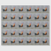 Cadeau Papier d'enveloppement de coq (Plat)