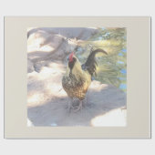 Cadeau Papier d'enveloppement de coq (Plat)