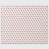 Cadeau Papier d'enveloppement de coq rouge (Plat)