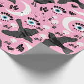 Cadeau  Papier d'enveloppement de corbeau noir (Coin)