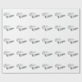 Cadeau Papier d'enveloppement de coronet Dodge 1966 noir  (Plat)