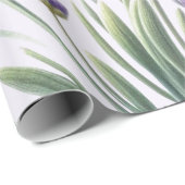 Cadeau Papier d'enveloppement de couleur d'aquarelle flor (Coin rond)