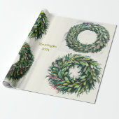 Cadeau Papier d'enveloppement de couronne (Déroulé)