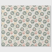 Cadeau Papier d'enveloppement de couronne de signe de pai (Plat)