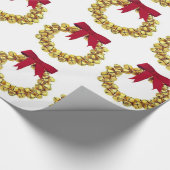 Cadeau Papier d'enveloppement de courroie Gold Bells (Coin)