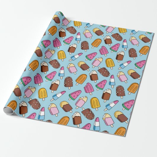 Cadeau Papier d'enveloppement de crème glacée (Déroulé)
