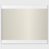 Cadeau Papier d'enveloppement de crème perle (Plat)
