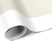 Cadeau Papier d'enveloppement de crème perle (Coin rond)