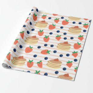 Cadeau Papier d'enveloppement de crêpes et de baies migno