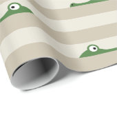 Cadeau Papier d'enveloppement de crocodile (Coin rond)