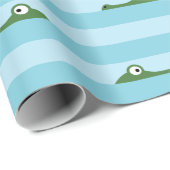 Cadeau Papier d'enveloppement de crocodile (Coin rond)