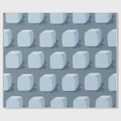 Cadeau Papier d'enveloppement de cubes de glace (Plat)