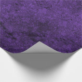 Cadeau Papier d'enveloppement de damas goth pourpre (Coin)