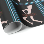 Cadeau Papier d'enveloppement de danse (Coin rond)