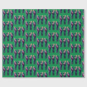 Cadeau Papier d'enveloppement de danse de Trump | Envelop (Plat)