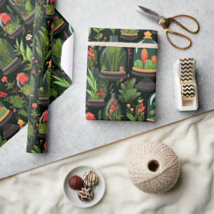 Cadeau Papier d'enveloppement de décantation en terrarium