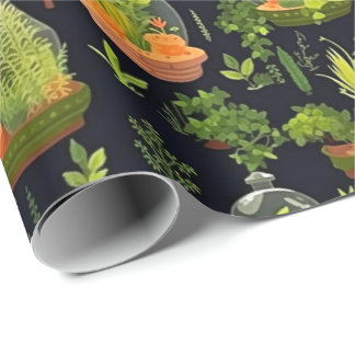 Cadeau Papier d'enveloppement de décantation en terrarium