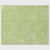Cadeau Papier d'enveloppement de dentelle vert clair de N (Plat)