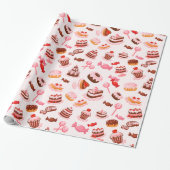 Cadeau Papier d'enveloppement de dessert sucré (Déroulé)