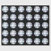Cadeau Papier d'enveloppement de diamants (Plat)