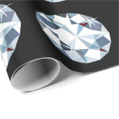 Cadeau Papier d'enveloppement de diamants (Coin rond)